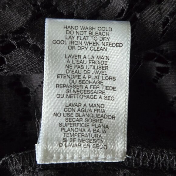 MICHAEL KORS Black Lace Button Down Shirt 2X - Picture 5 of 5